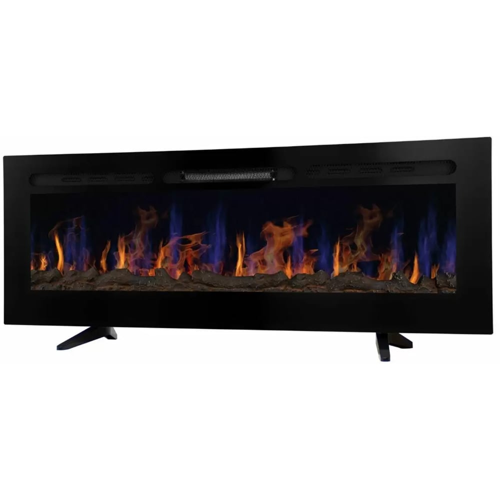 MonsterShop Black Electric Inset Fireplace 2000W Image 1