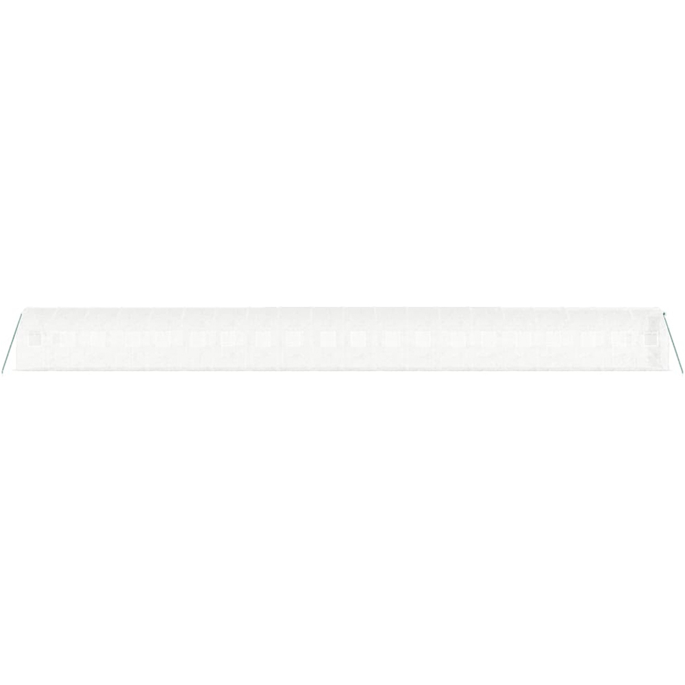 vidaXL White Polyethylene Galvanised Steel Frame 65.6 x 6.5ft Greenhouse Image 3
