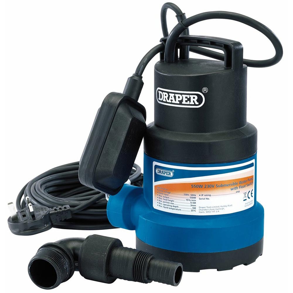 Draper Submersible Clear Water Pump 191L Image 2