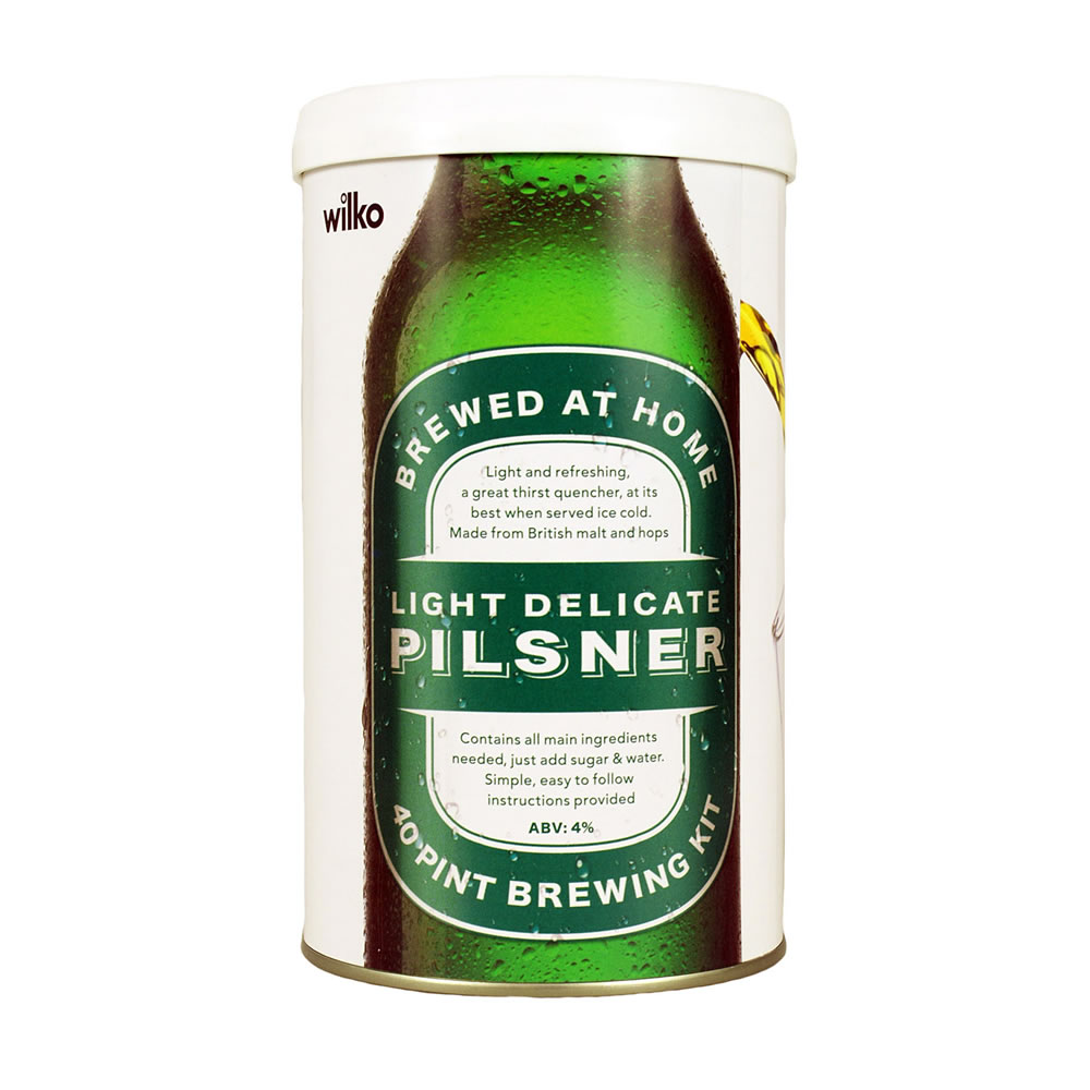 Wilko Light Delicate Pilsner Beer Brewing Kit 1.5k g Wilko