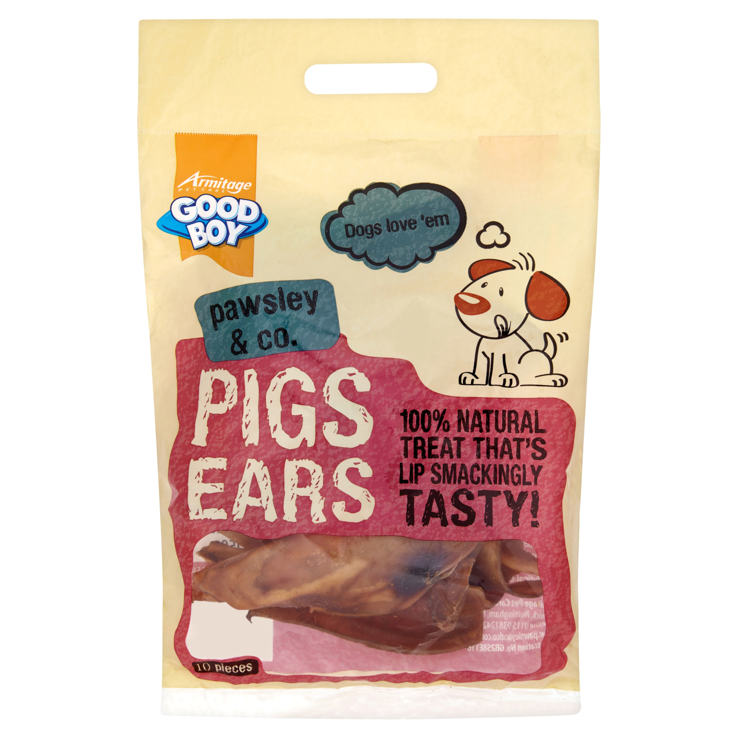 Good Boy Pigs Ear Dog Treat 4 Pack Image 1