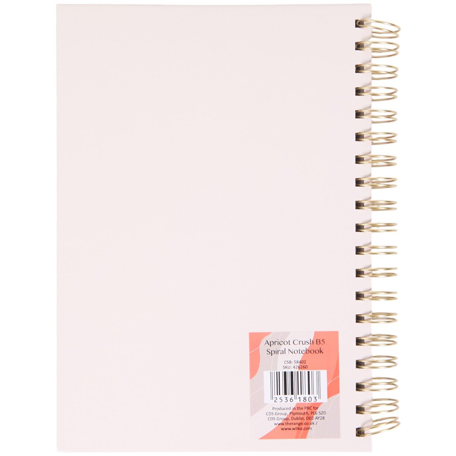 Apricot Crush B5 Spiral Notebook Apricot Image 2