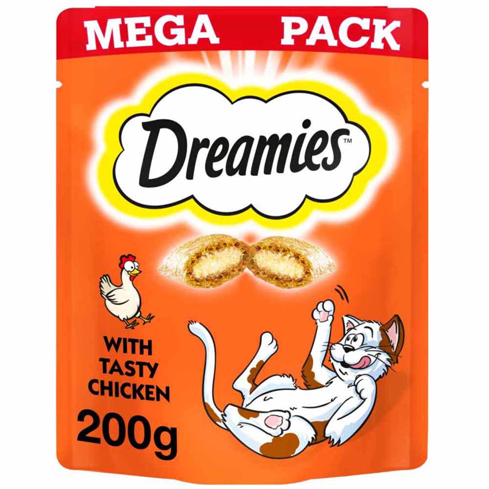 Dreamies Tasty Chicken Cat Treats Mega Pack Case of 6 x 200g Image 2