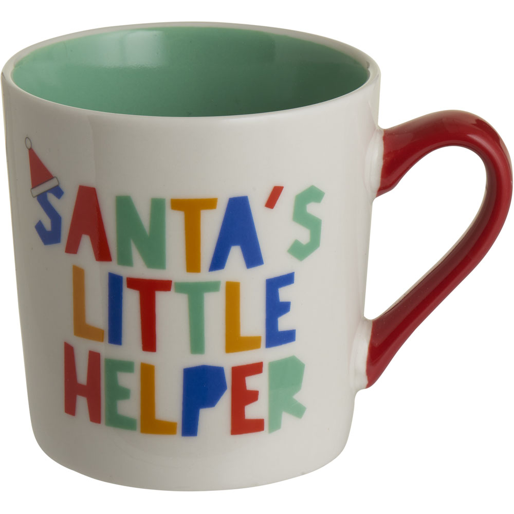 Wilko Santa's Little Helper Mug Image 1