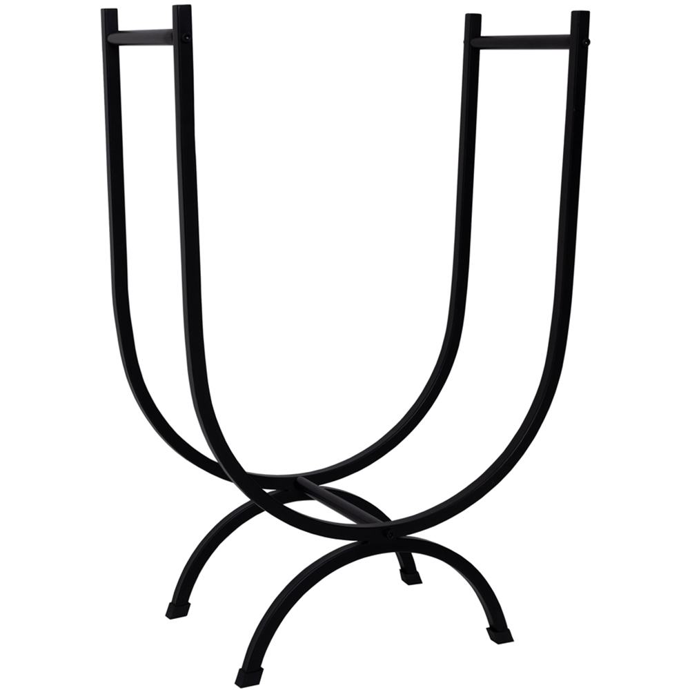 Charles Bentley Large Black Wrought Iron Log Holder Image 1