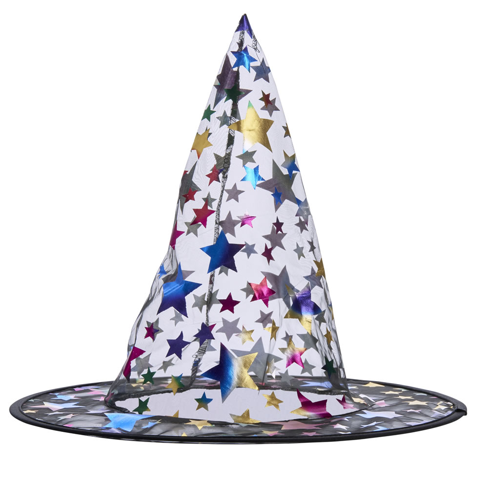 Wilko Witch's Hat with Foil Stars Image