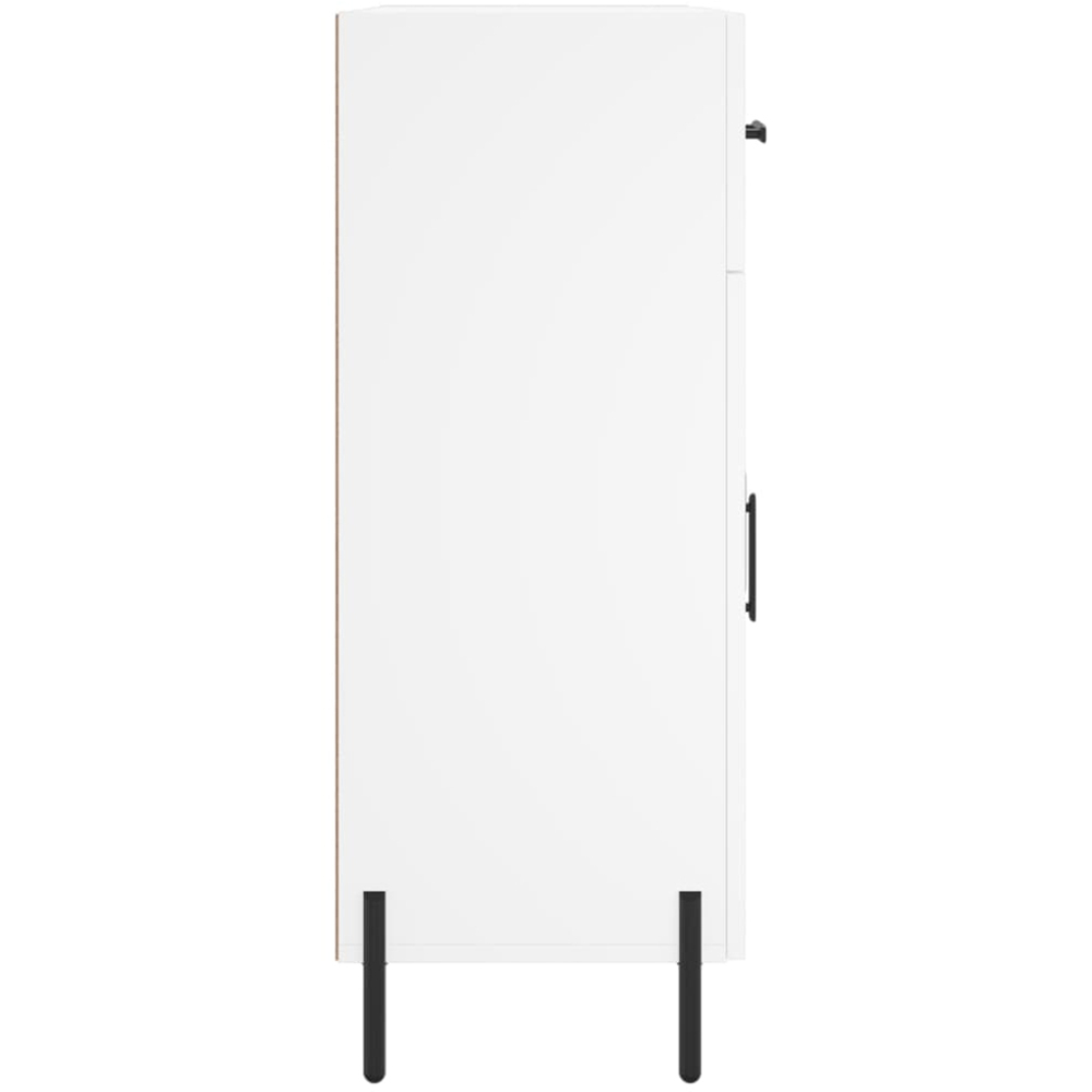 vidaXL 2 Door 2 Drawer White Sideboard Image 7