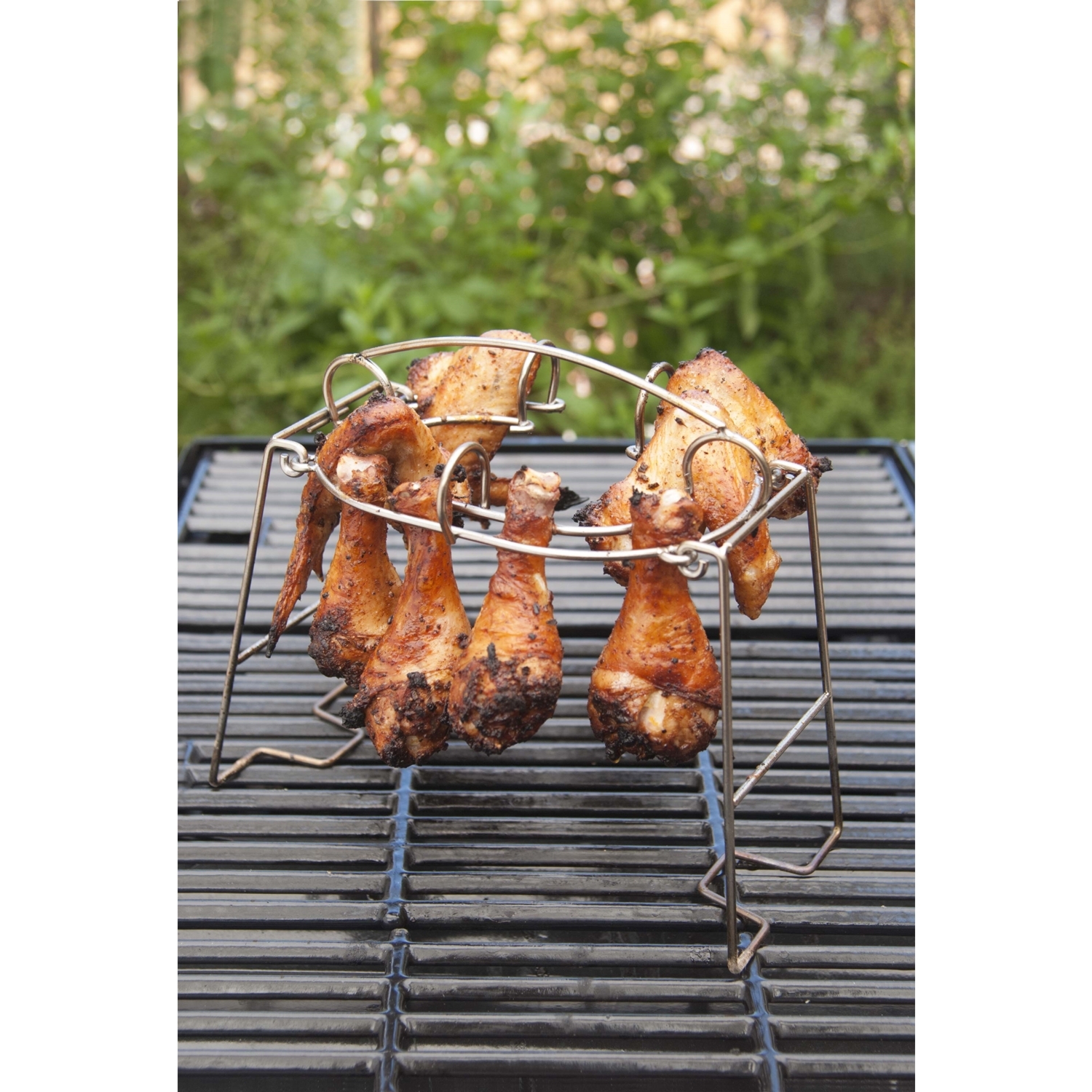 BBQ Drumstick and Wing Grilling Rack Image 4