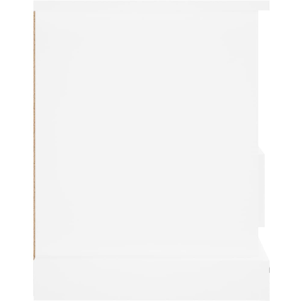 vidaXL 2 Door 2 Shelf White TV Cabinet Image 5