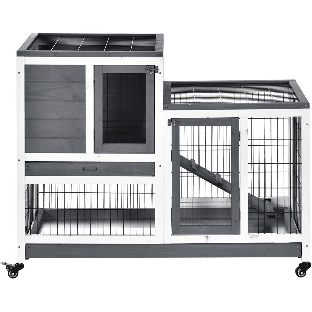 PawHut Indoor Wooden Pet Hutch Image 3