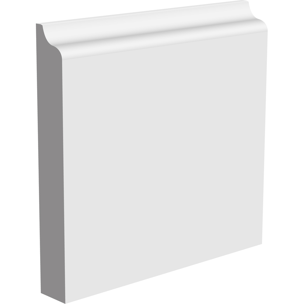 National Skirting White Jive Primed Skirting Board 18mm 250 x 3040mm Image 1