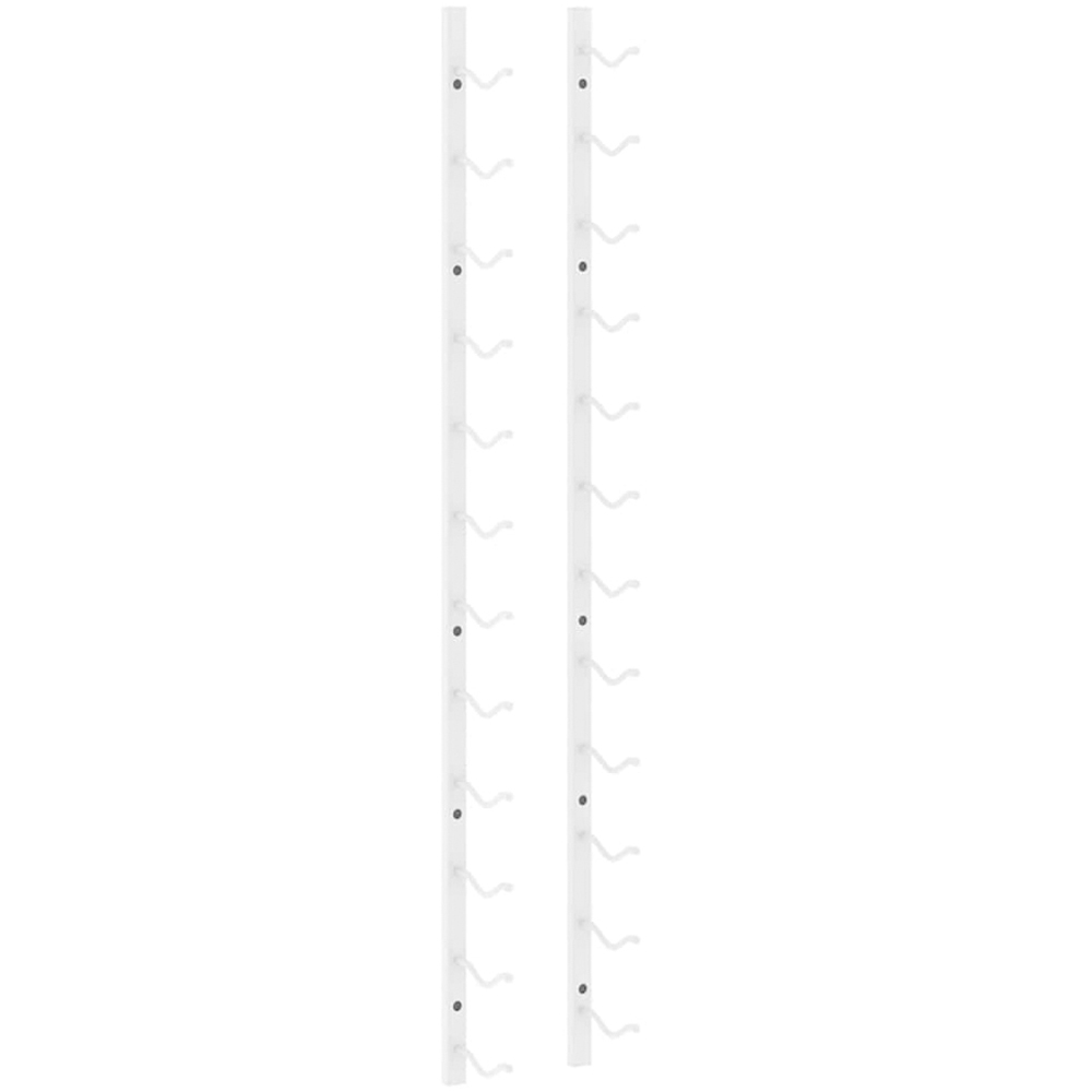 vidaXL 12 Bottle White Wall Mounted Wine Rack Image 1