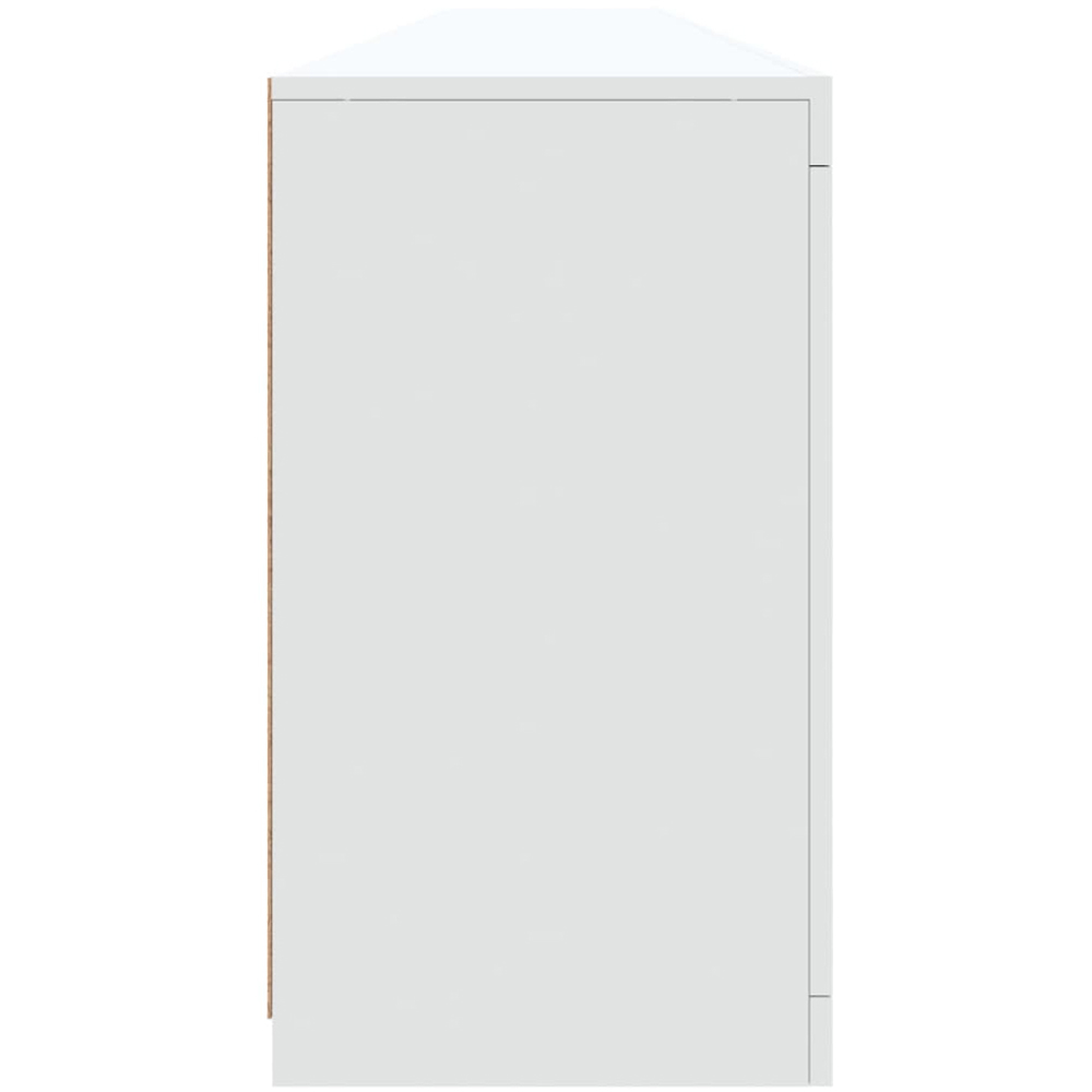 vidaXL 8 Door 12 Shelf White LED Sideboard 4 Piece Image 6