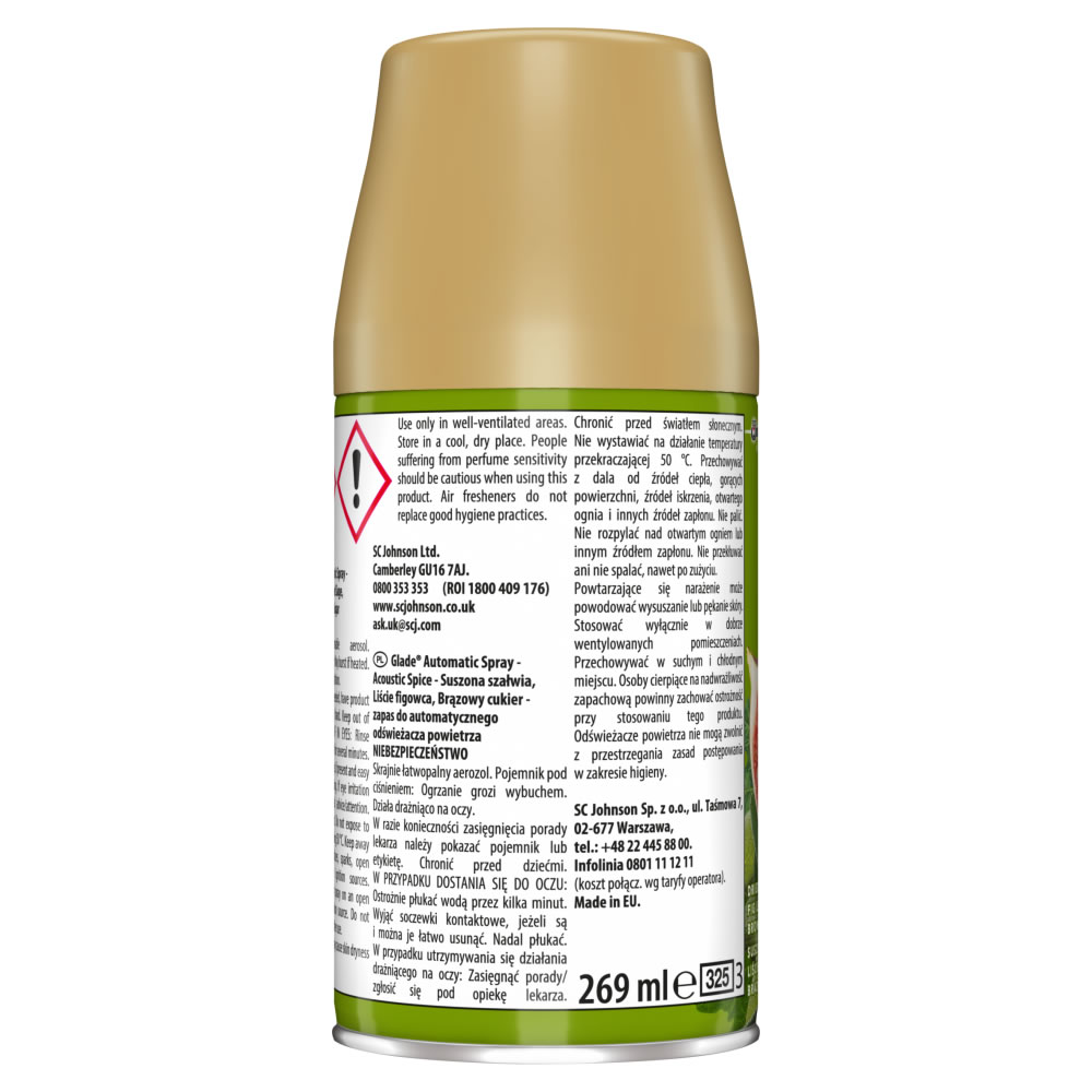 Glade Acoustic Spice Automatic Refill 269ml Image 2