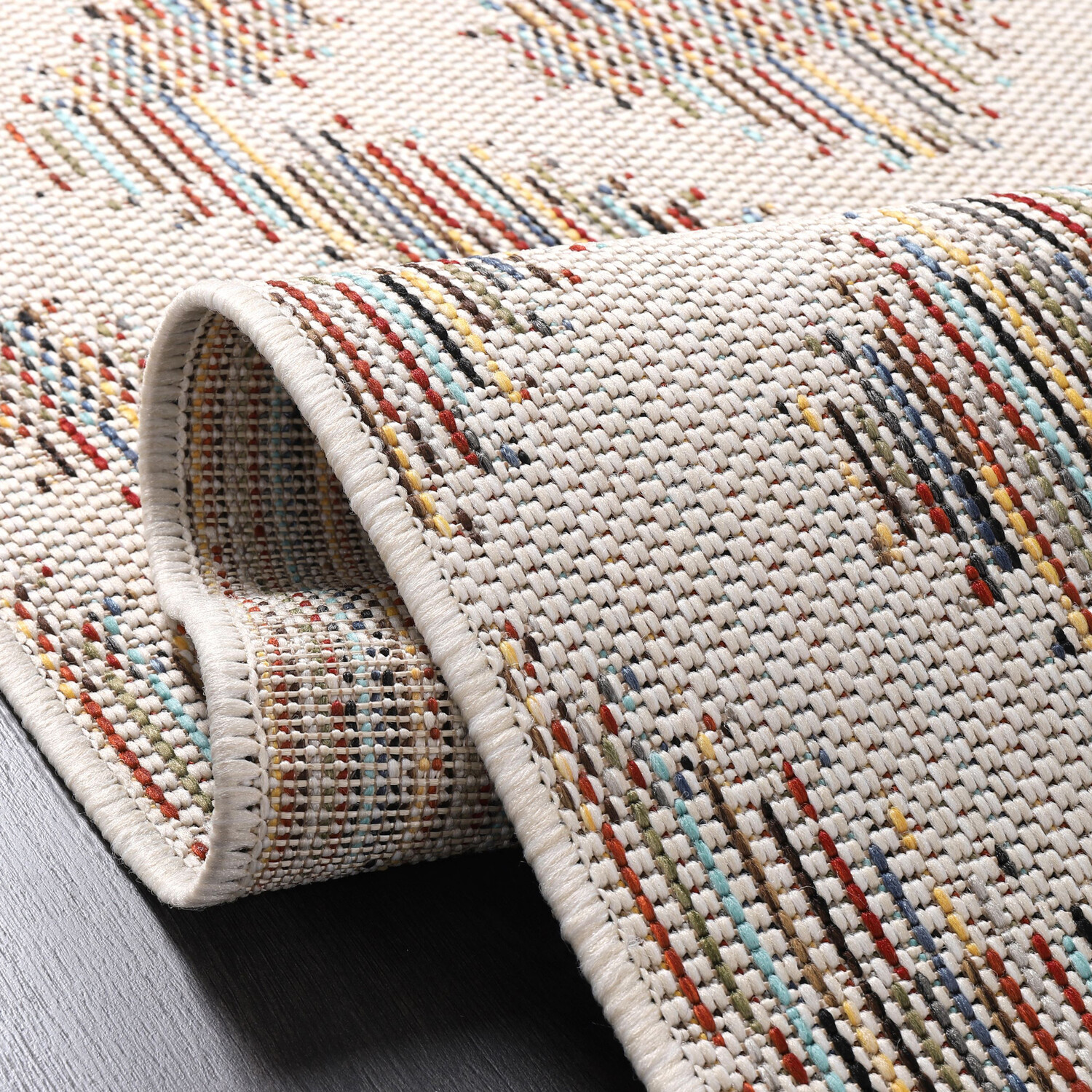 Colour Diamond Rug - Multicolour / 120cm Image 2