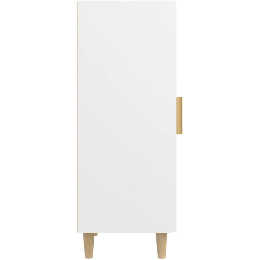 vidaXL Single Door White Sideboard Image 6