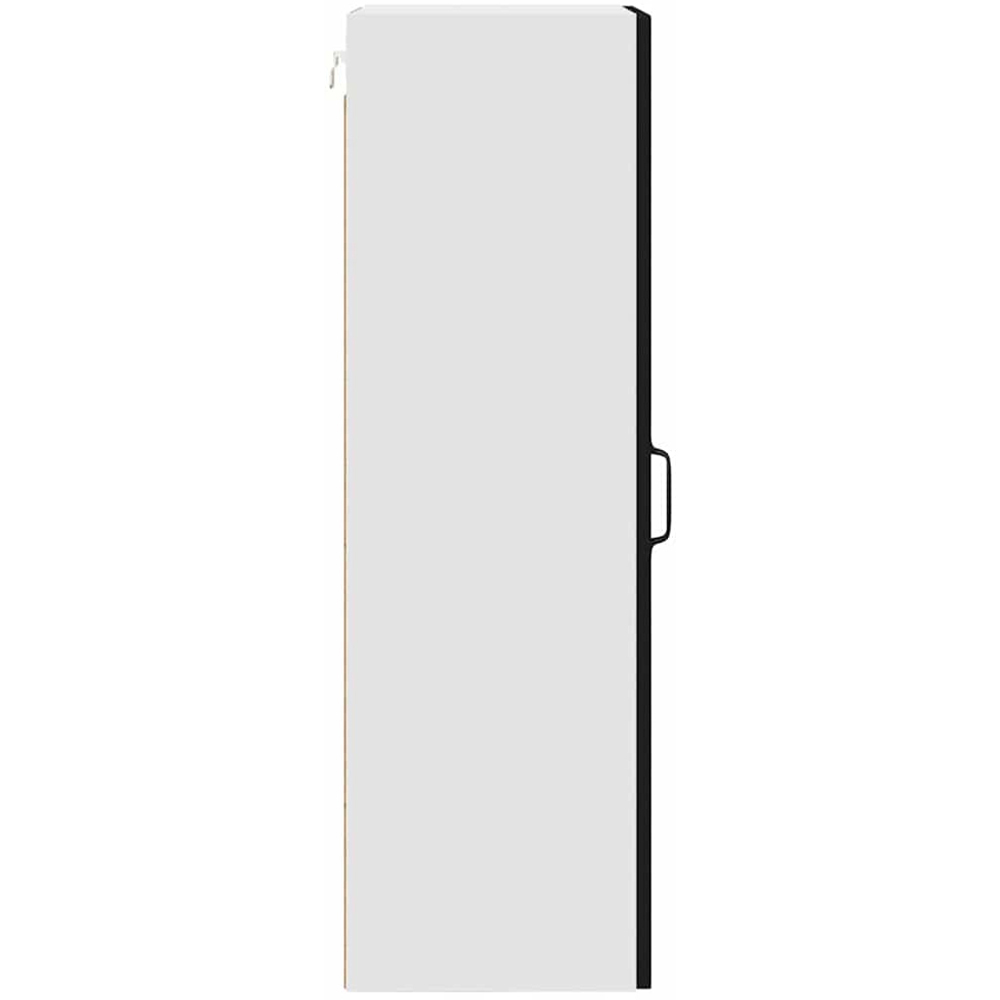 vidaXL Single Glass Door Black Kitchen Wall Cabinet Image 6
