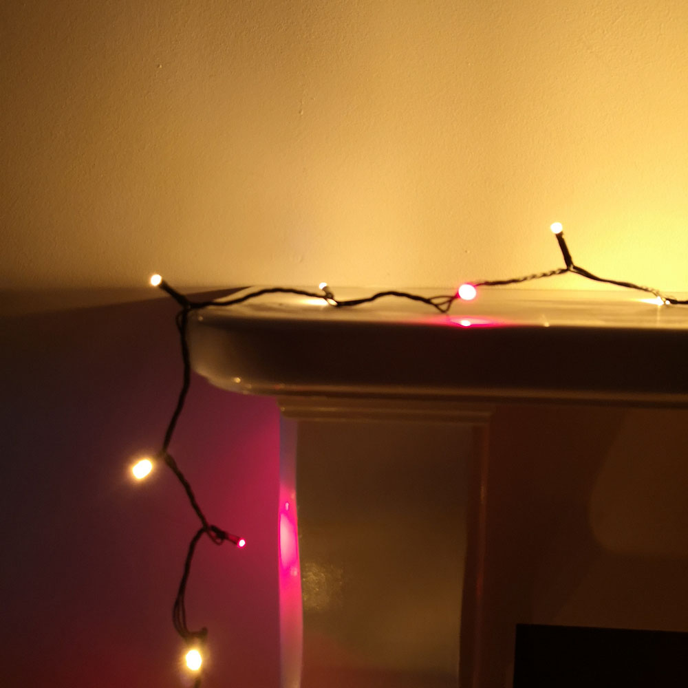 Premier 360 Red and Gold LED Multifunction String Lights 28.7m Image 4