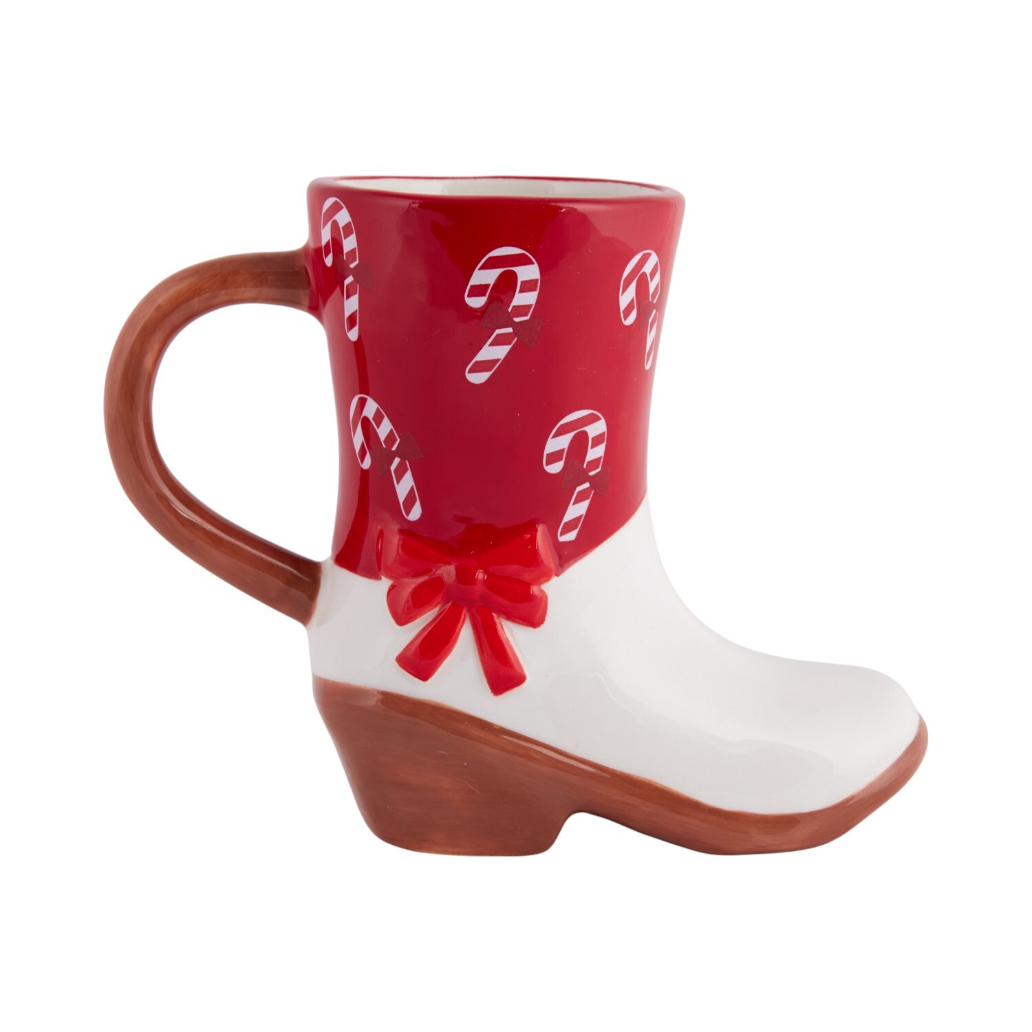 Christmas Cowboy Boot Mug Red Image 1