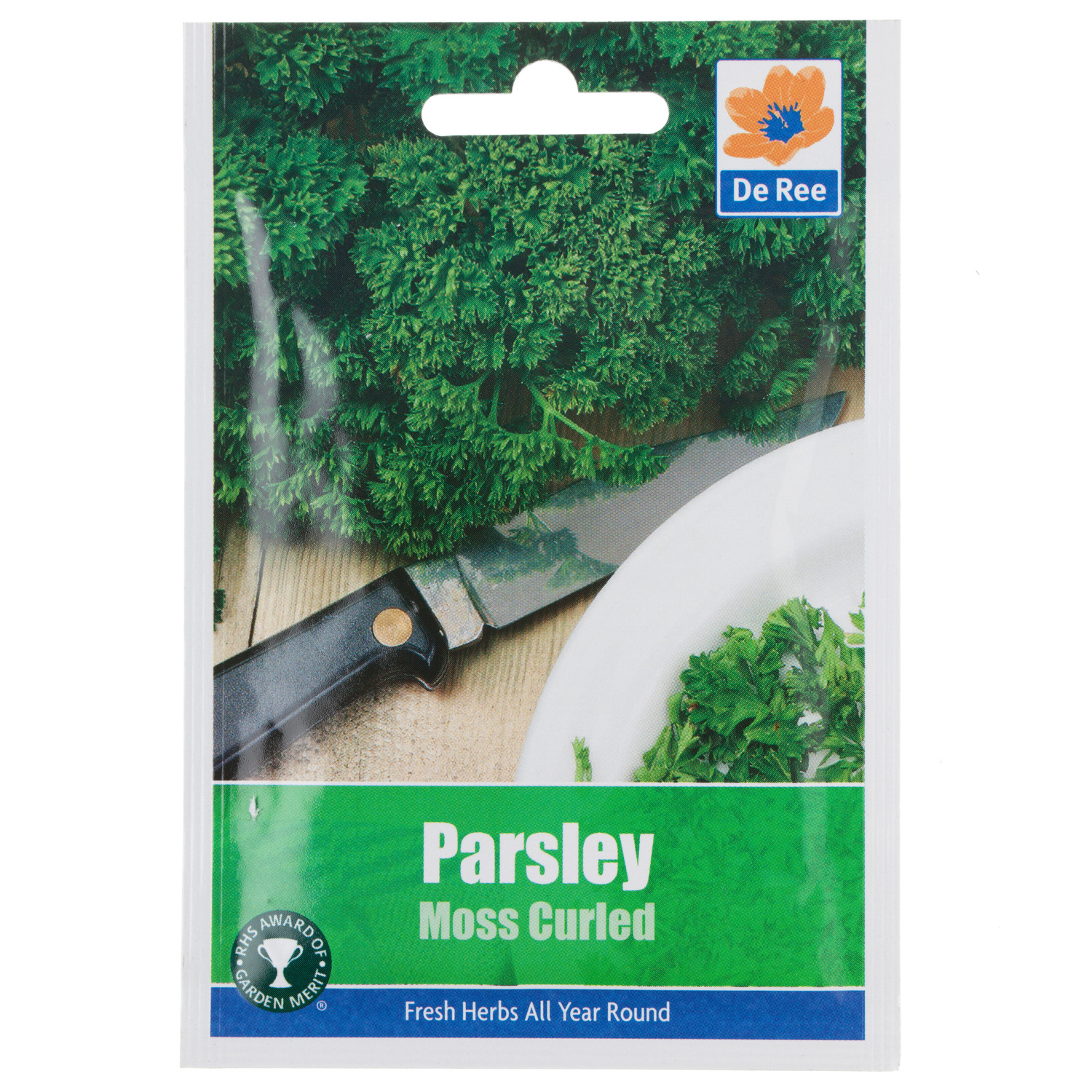 De Ree Parsley Moss Curled 2 Seed Packet Image