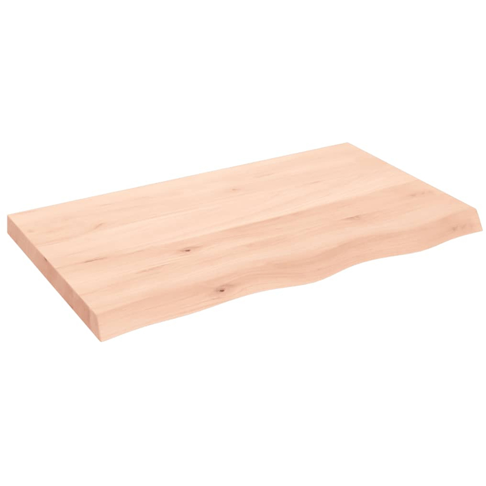 vidaXL 100cm Natural Brown Floating Wall Shelf Image 1