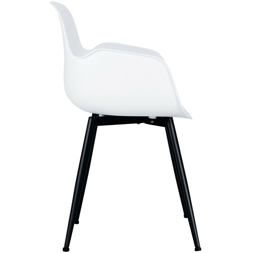Costway Set of 2 White Dining Chair Image 4