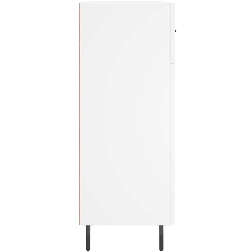 vidaXL 2 Door 2 Drawer White Sideboard Image 7