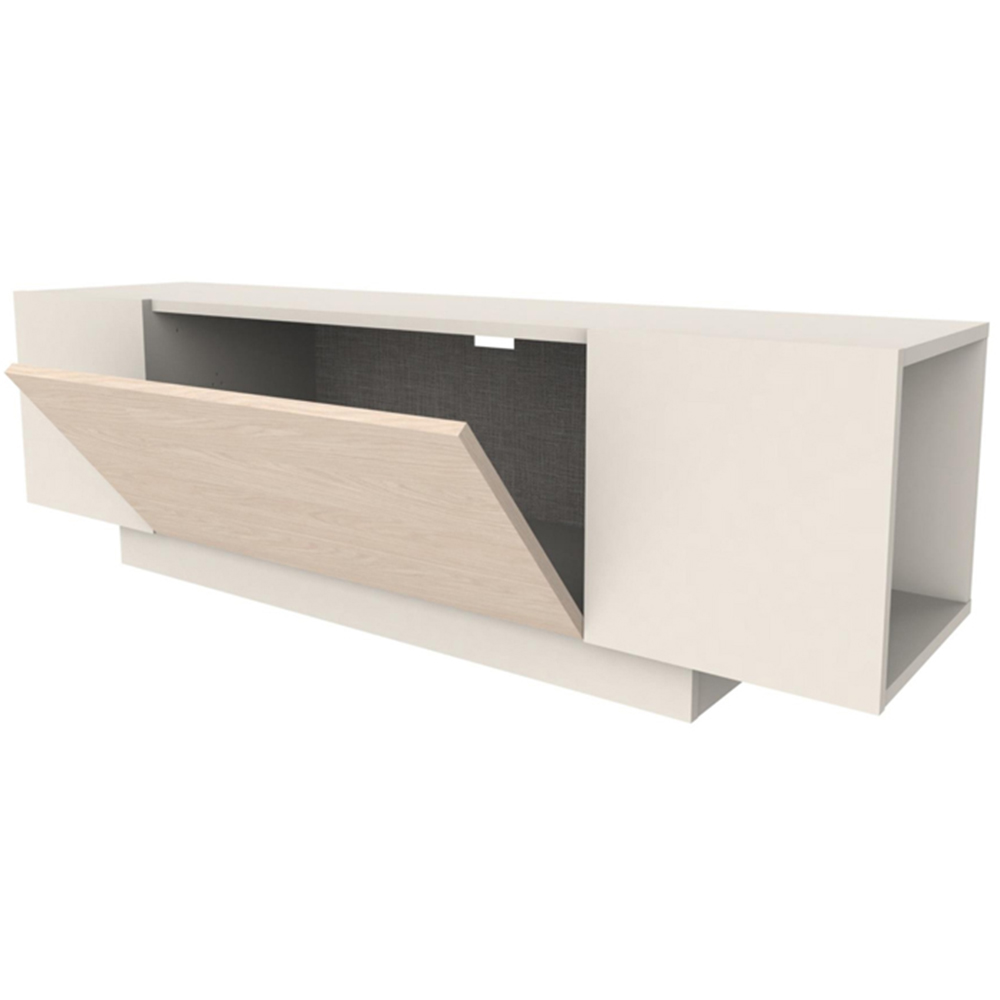 Decortie Victor Single Flip Down Door Sandstone TV Unit Image 3