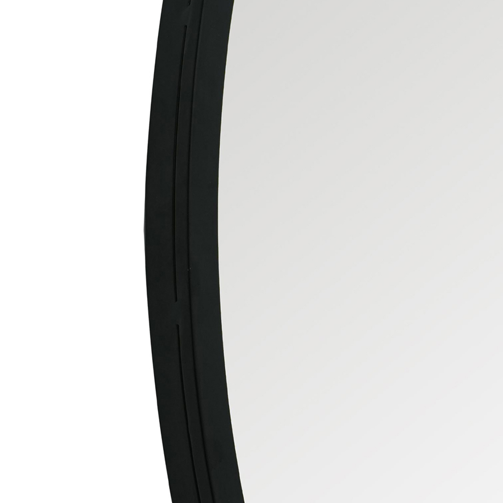 MirrorOutlet The Circulus Black Framed Circular Wall Mirror 105 x 100cm Image 5