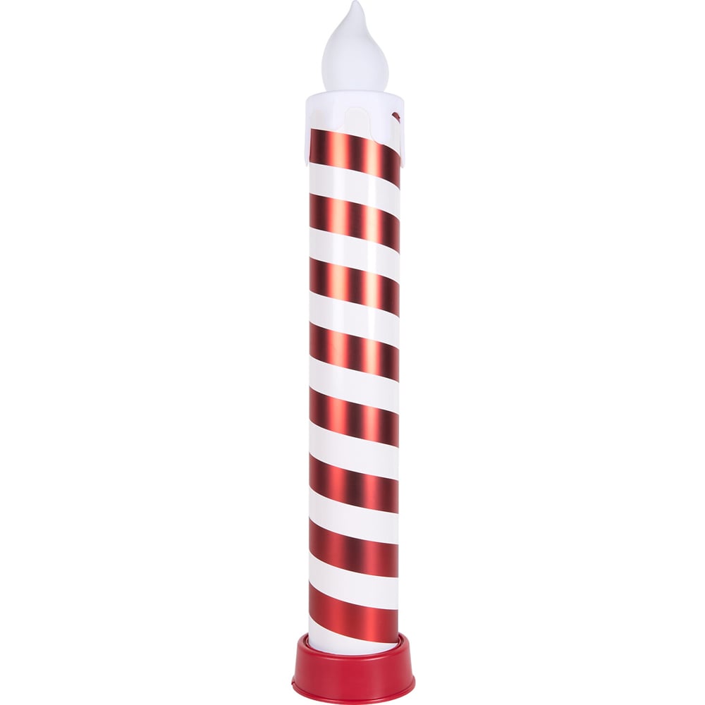 Large LED Candle StickRed and White Image 1