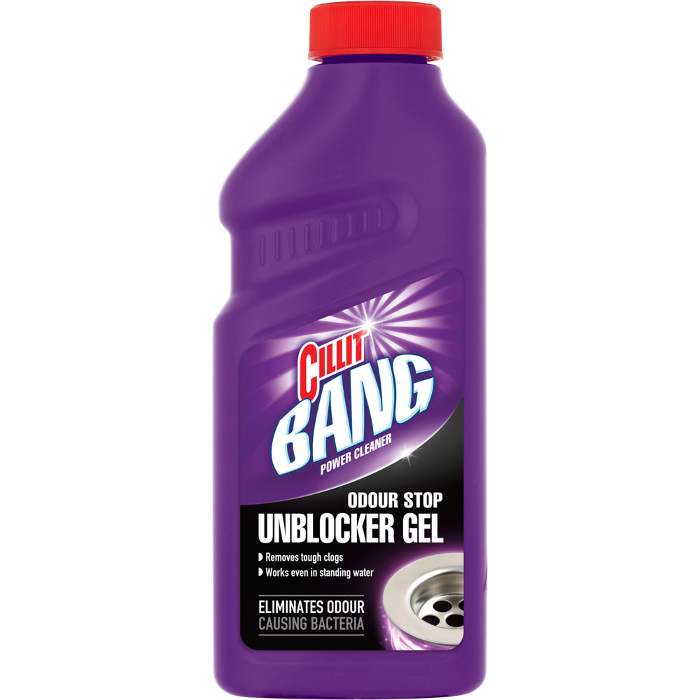 Cillit Bang Power Cleaner Odour Stop Unblocker Gel 500ml Image 1