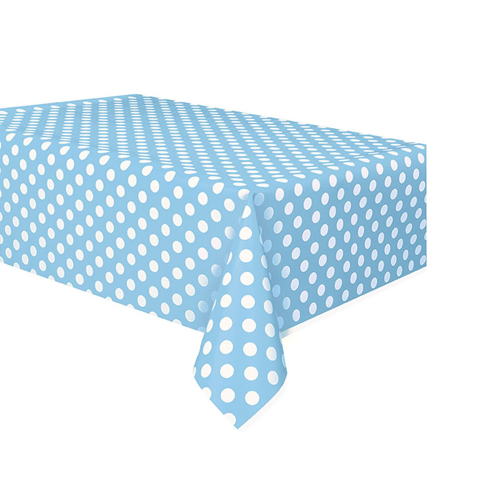 Unique Polka Dot Tableware Party Pack Powder Blue Image 2