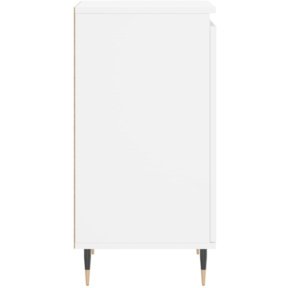 vidaXL Single Door White Sideboard Image 7
