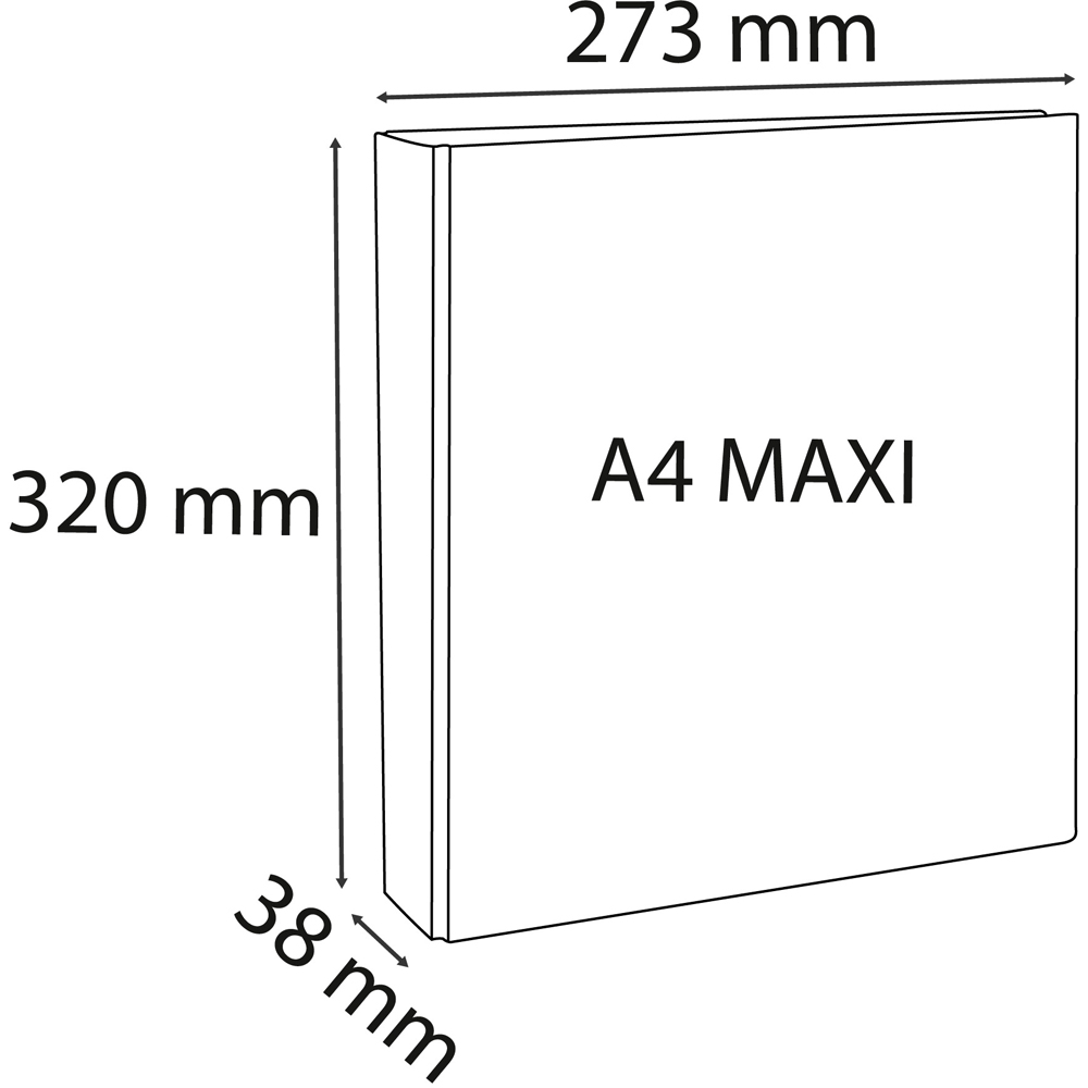 Exacompta Kreacover A4 Maxi 2D 16mm 2 Pocket White Polypropylene Ring Binder 10 Pack Image 3