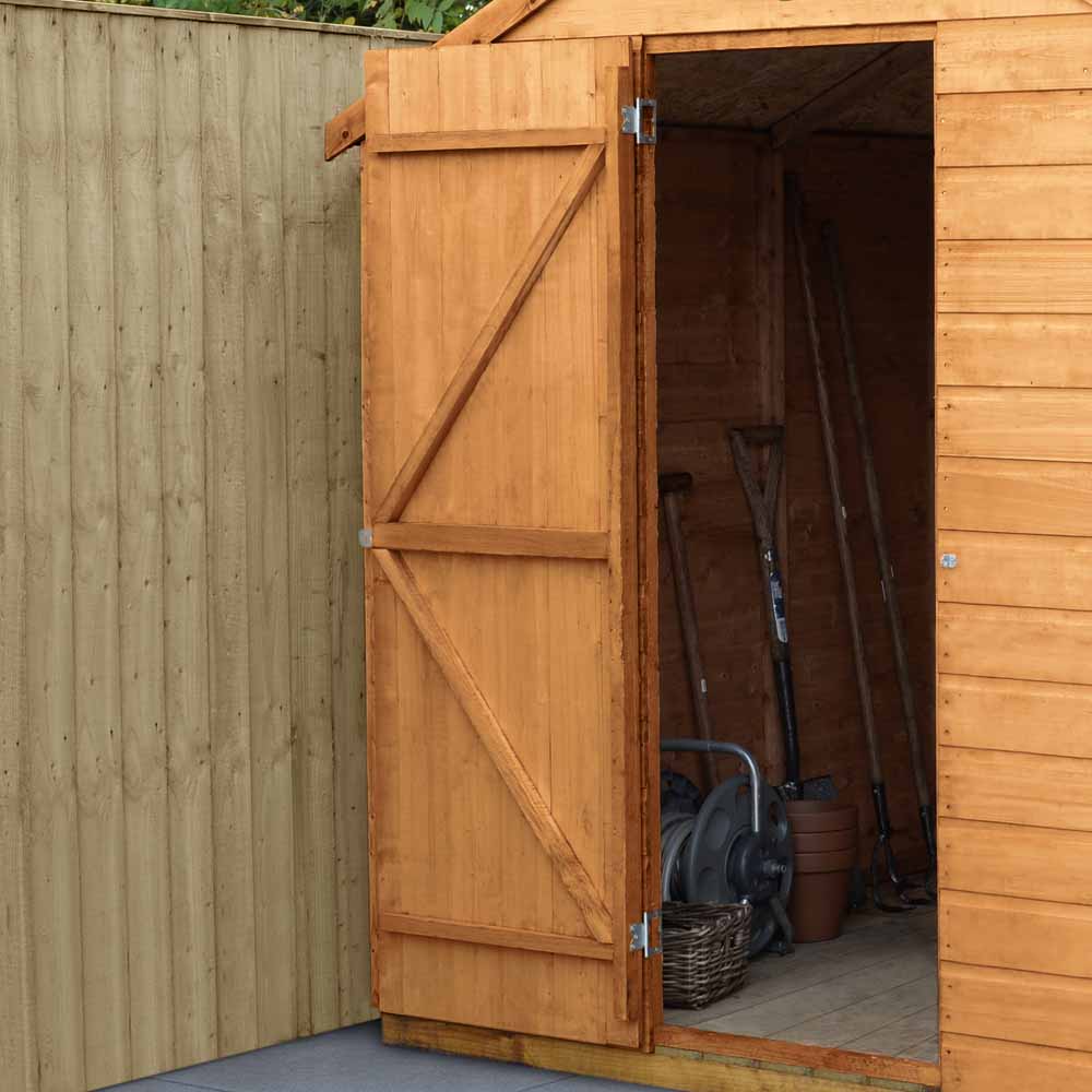 Forest Garden 6 x 4ft Shiplap Dip Treated Apex Shed Image 4