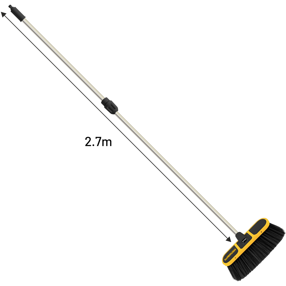 V-TUF tufBRUSH600 Black Soft Bristle Car Wash Brush and Telescopic Pole Kit 2.7m Image 4