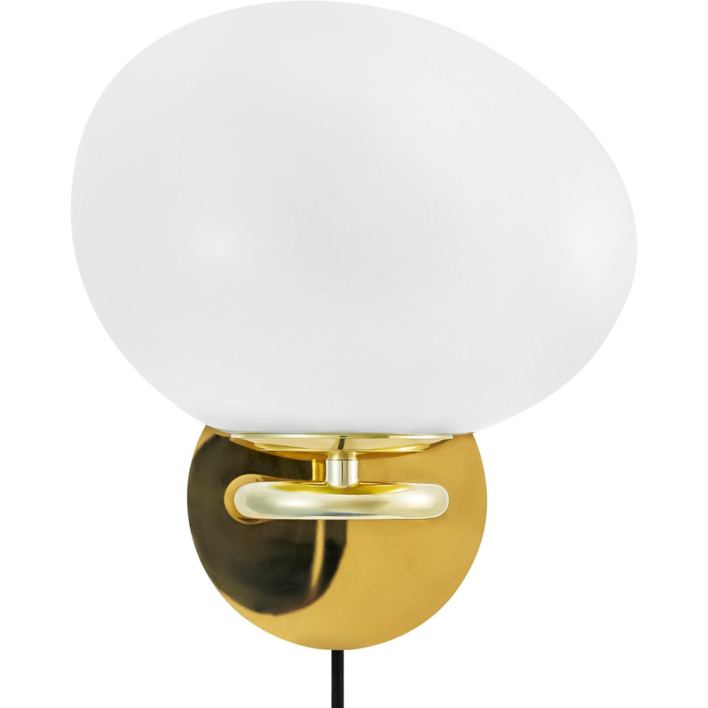 Nordlux Shapes Brass Opal Glass Shade Wall Light Image 4