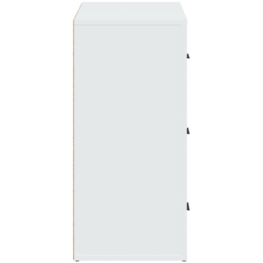 vidaXL 3 Drawer White Sideboard Image 4