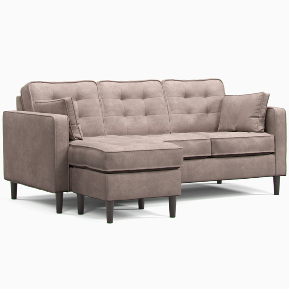 Milo Enjoy Pewter Reversible Chaise Sofa Image 2