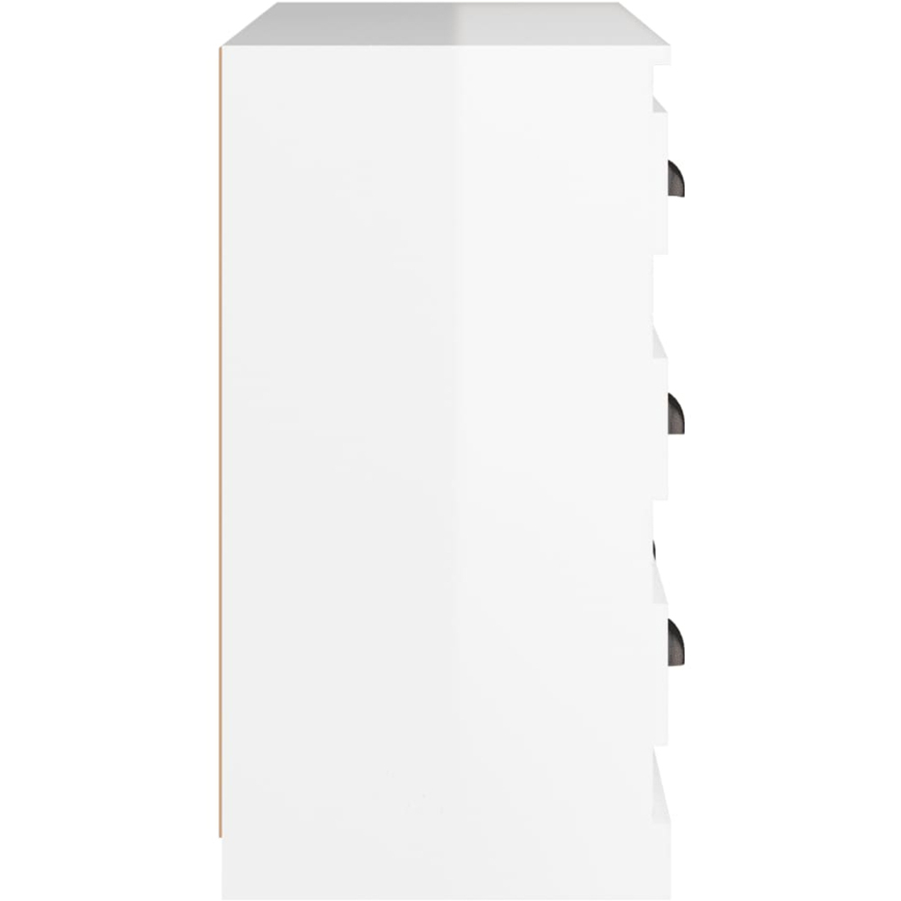 vidaXL 6 Drawer High Gloss White Sideboard Image 5