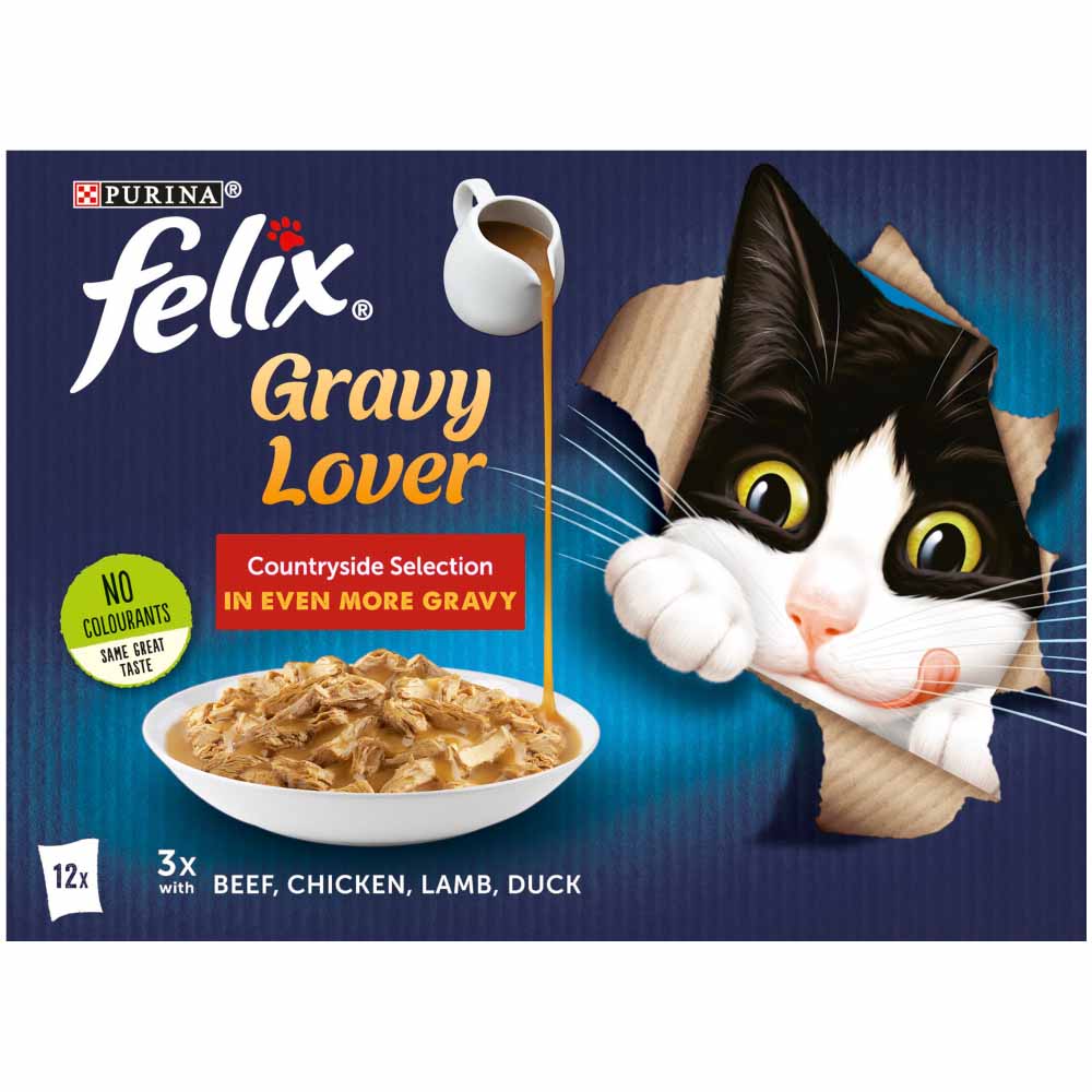 Felix As Good As It Looks Cat Food Gravy Lover Countryside 12 x 100g Image 2