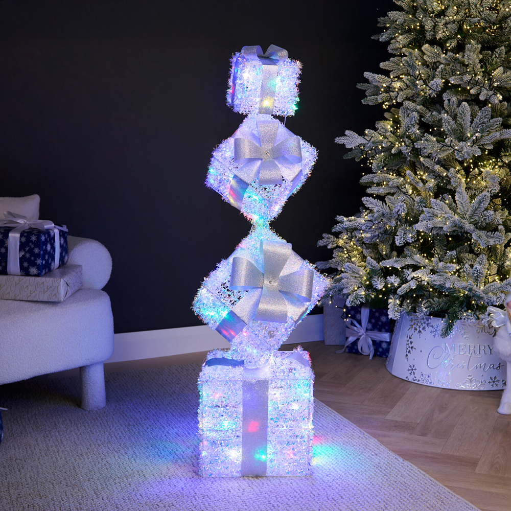 Iridescent LED Stacking Presents Decoration Image 2