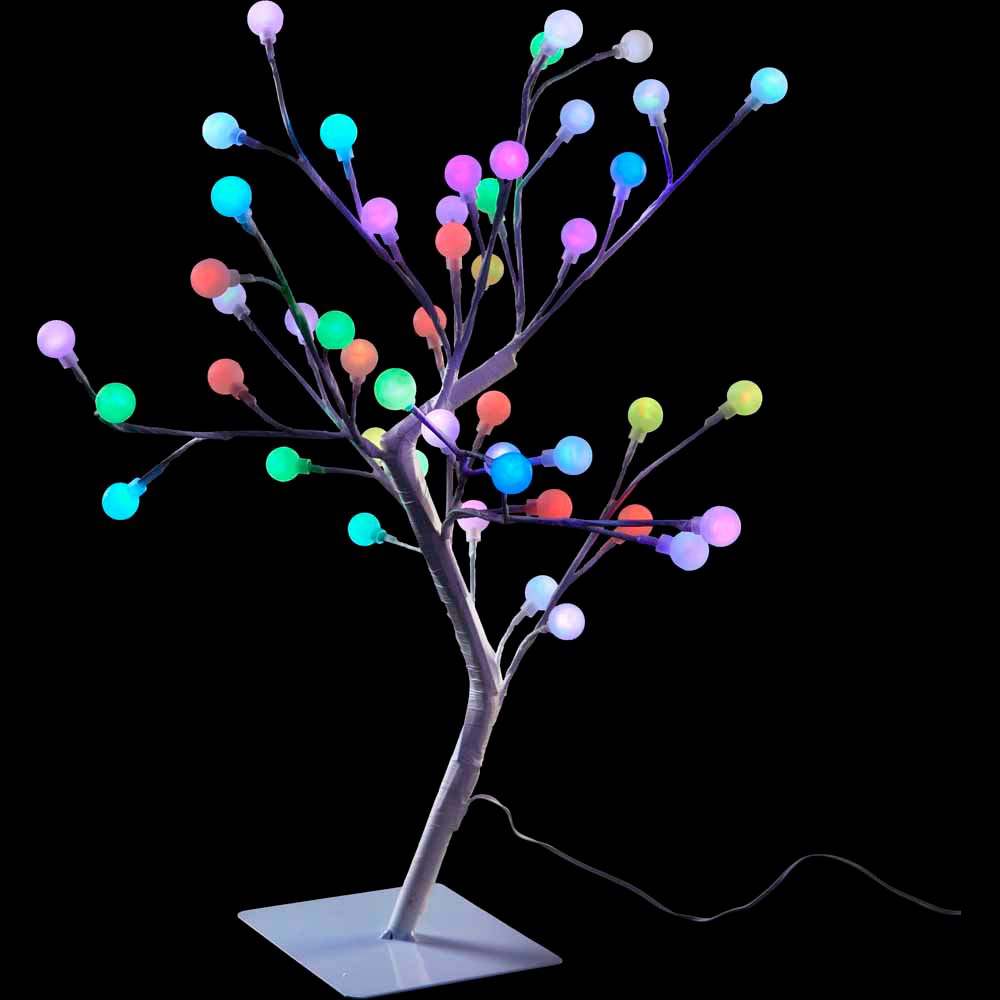 Wilko Small Multicoloured Colour Changing Light Up Tree Image 1
