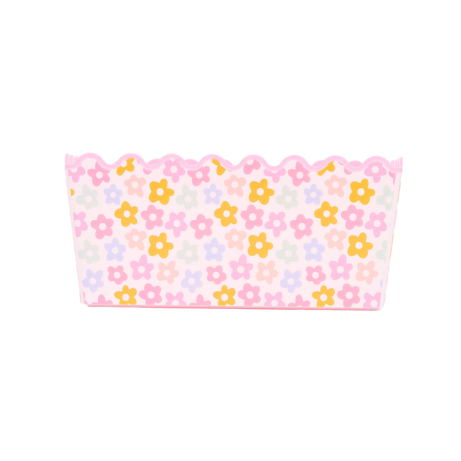 Berry or Flower Wave Printed Storage Basket Image 3