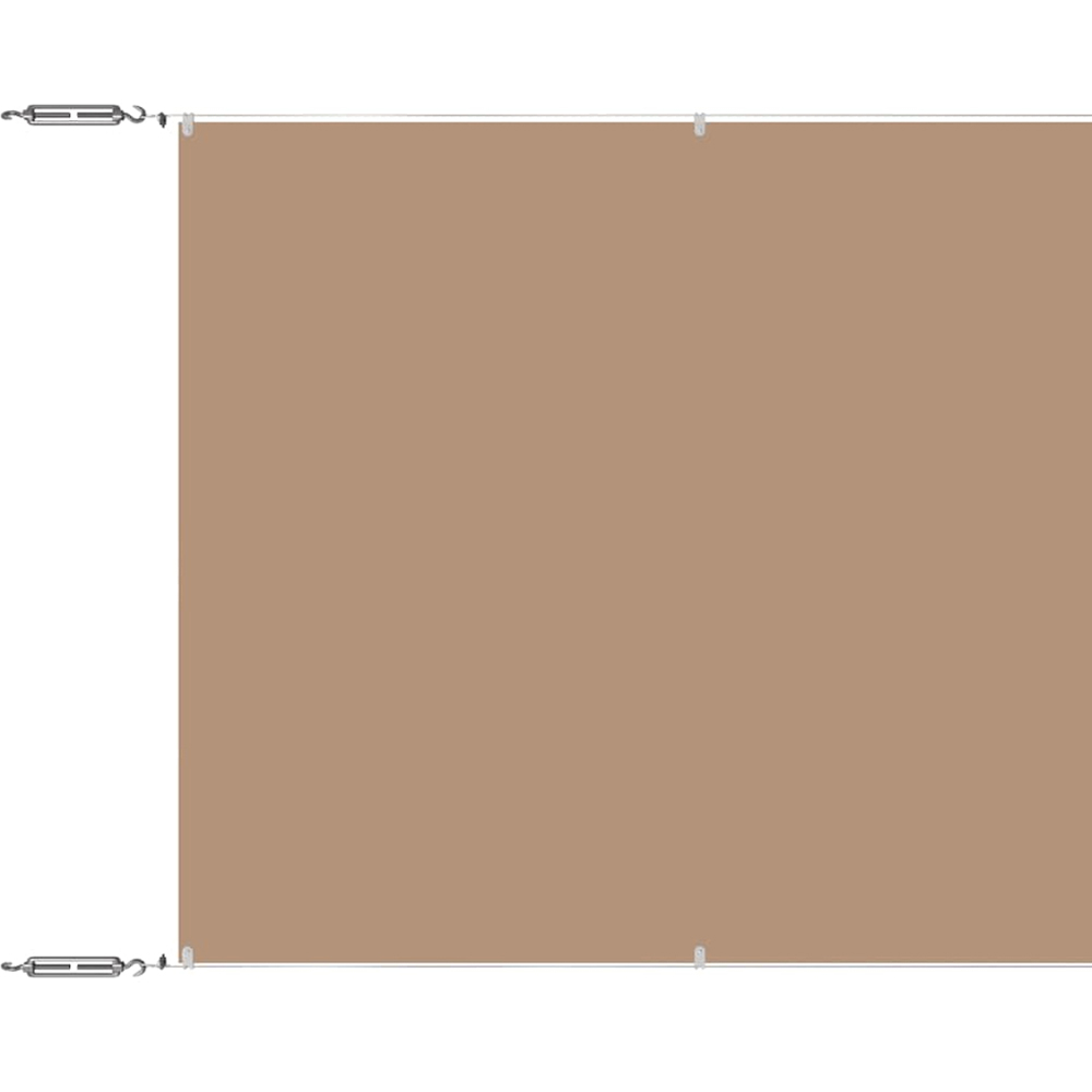 vidaXL Taupe Oxford Fabric Vertical Awning 1 x 10m Image 2