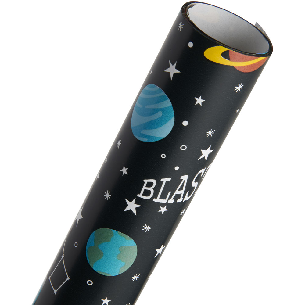 Wilko 3m Rocket Space Roll Wrap Image 3