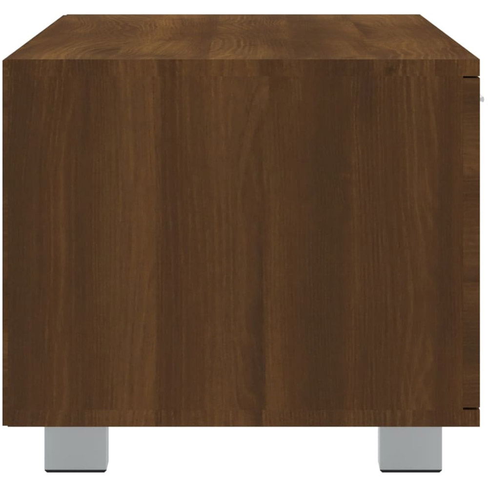 vidaXL 2 Door 2 Open Shelf Brown Oak TV Cabinet Image 6