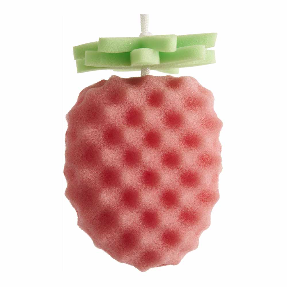 Fruits Strawberry Shaped Bath Sponge Image