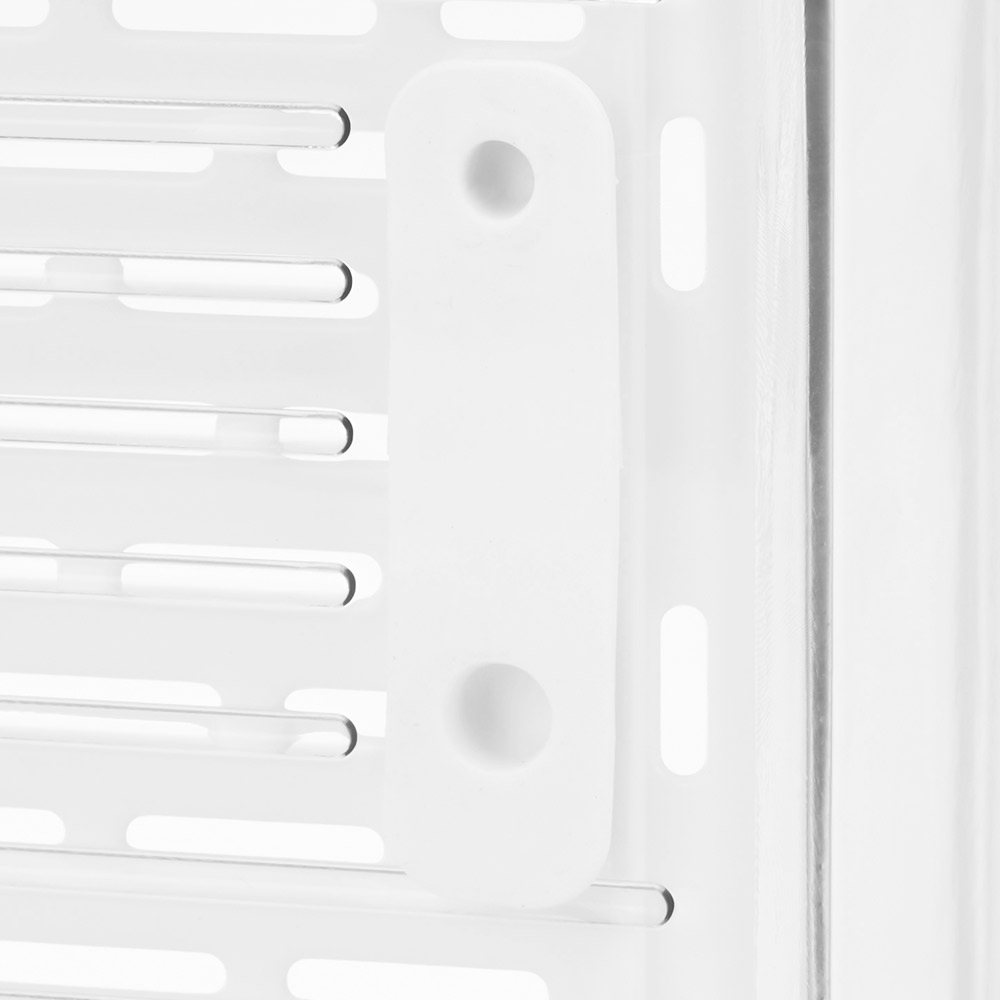 Living and Home Clear Stackable Fridge Organiser Storage Box Set with Draining Board 4 Pack Image 5