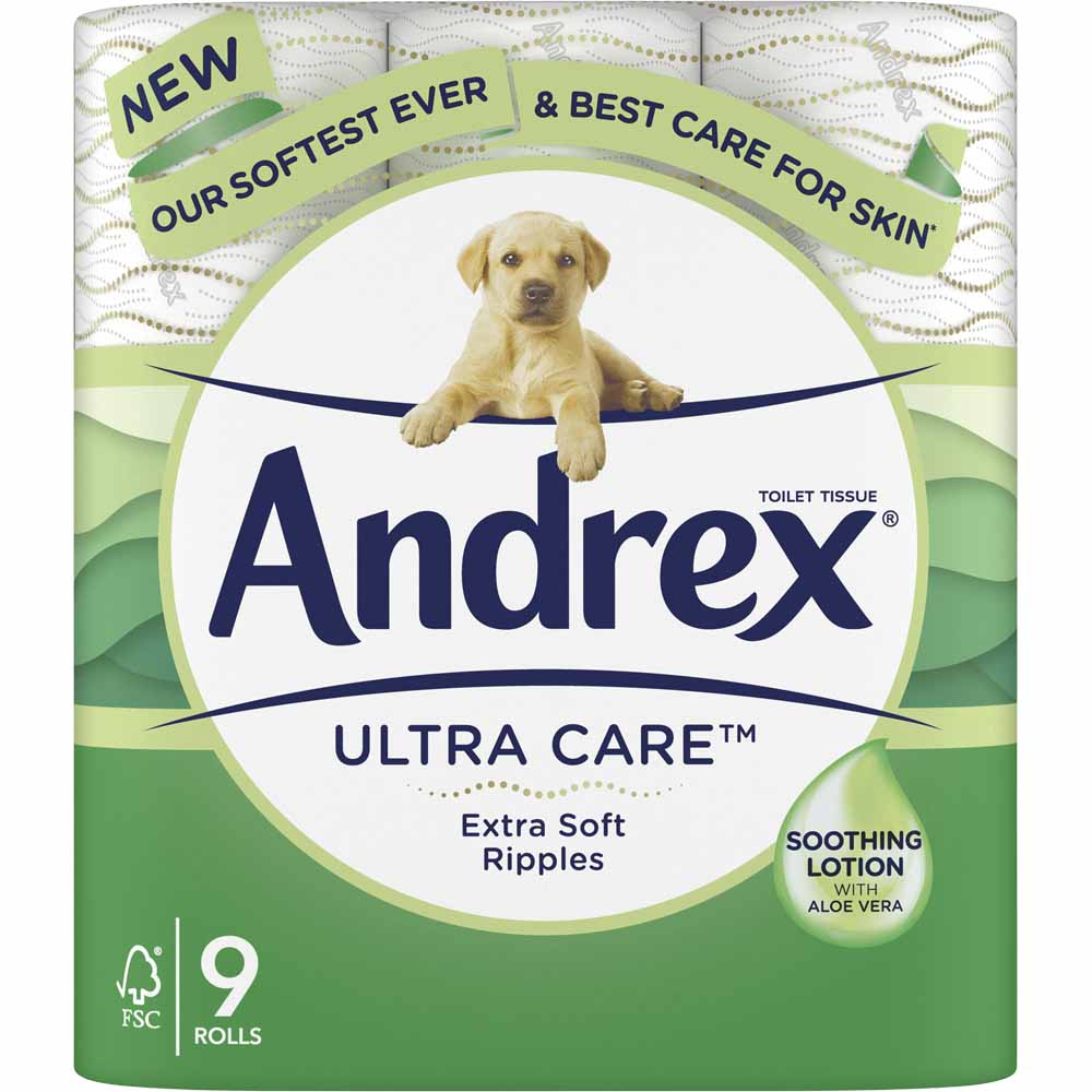 Andrex Ultra Care Toilet Tissue 9 Rolls   Image 1